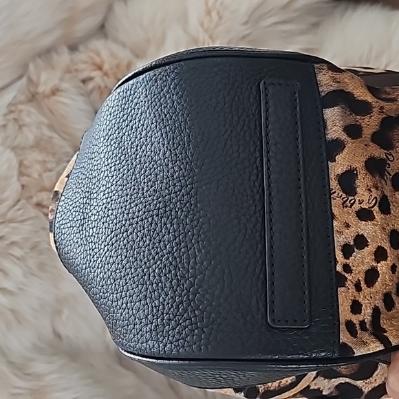 DOLCE & GABBANA Vintage Leather-Trimmed Printed Semi Shoulder Top Handle Bag - Picture 6 of 13
